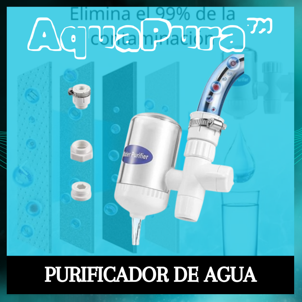 AquaPura™ - Purificador filtro de agua